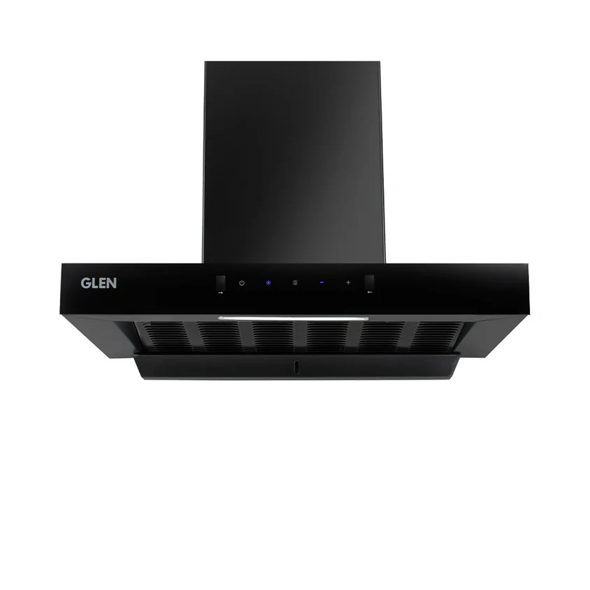 Glen Glass Chimney with Heat Sensor (6052 SLIM AC) 90cm